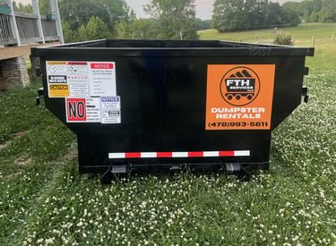 FTH Services roll off dumpster rental image for Need a Dumpster? Contact FTH Services